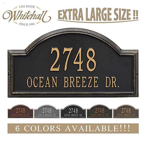 metal house address plaques|metal address signs for yard.